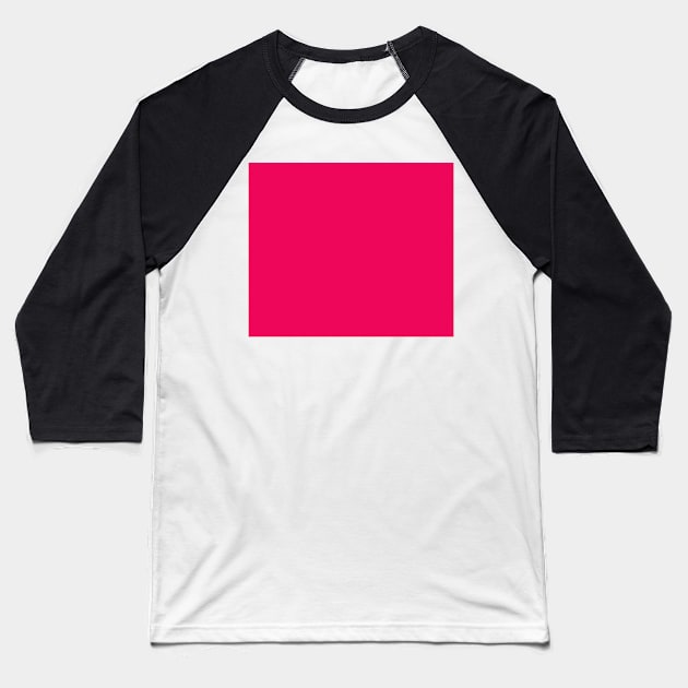 Shocking pink - solid. Baseball T-Shirt by CreaKat